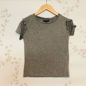 Kids, Top Shop, grey tee with sleeve detail!